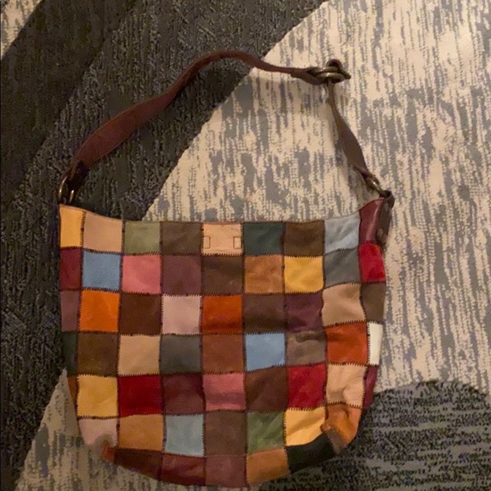 Vintage patchwork Lucky Brand hobo bag